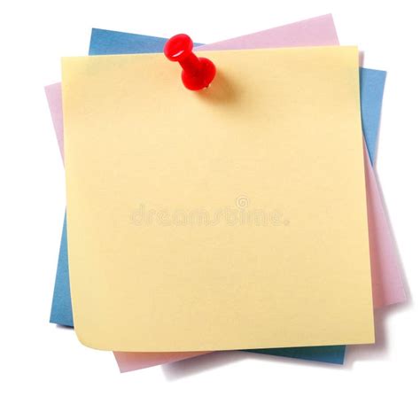 Untidy Stack Various Different Colors Sticky Post It Notes Pinned Isolated Stock Image - Image ...