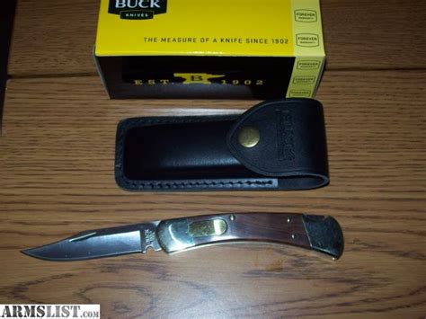 ARMSLIST - For Sale: New Buck 110 Conversion-automatic pocket knife with black sheath (U.S ...