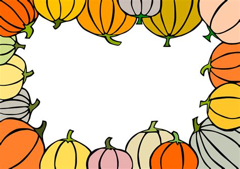 Download Pumpkin Frame Border Royalty-Free Vector Graphic Png