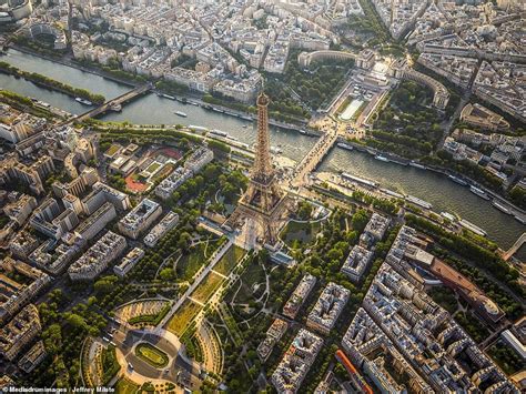 Paris from above: Eiffel Tower and Champs-Élysées in aerial pictures ...