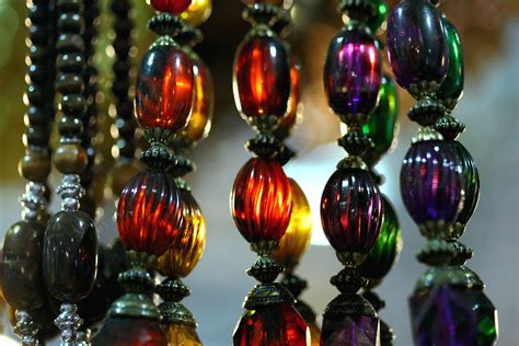 Bead Necklaces, Rainbow | Bead necklances hanging high in a … | Flickr