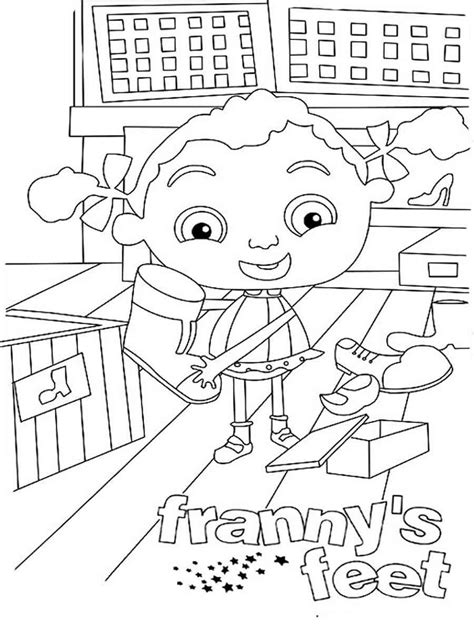 Franny's Feet coloring pages