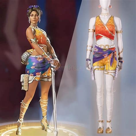 Apex Legends Loba Andrade Golden Swimsuit Cosplay Costume - HQCOSPLAY