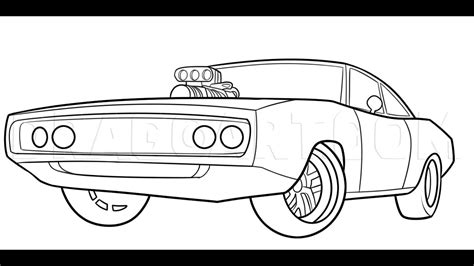 HOW TO DRAW MUSCLE CAR(BEGINNERS) - YouTube