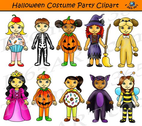 Halloween Costume Party Clipart Kids - Clipart 4 School