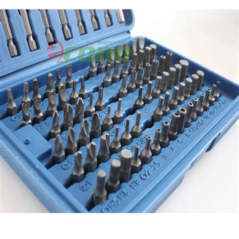 98pc Security Bit Set Tamper Proof Torx Hex Star Spline Bit w/ Long ...