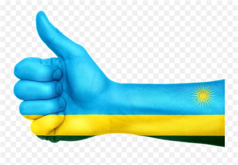 Rwanda Flag Hand National Fingers - Rwanda Flag Hand Emoji,Rwanda Flag Emoji - free transparent ...