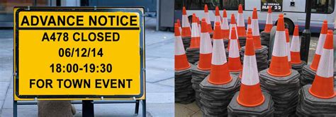 Event Traffic Management, Traffic Cone Sign Hire South Wales