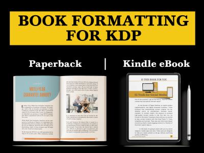 Professional kdp book formatting, book design, amazon kdp publishing ...