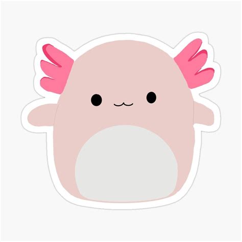 axolotl squishmallow Sticker by Molly Jamison in 2021 | Preppy stickers, Inspirational stickers ...