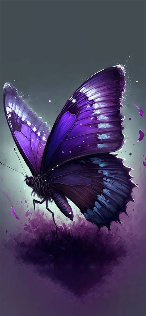 Aggregate 59+ purple butterfly wallpaper aesthetic super hot - in ...