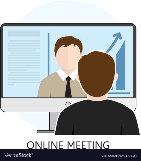 Icon online meeting Royalty Free Vector Image - VectorStock