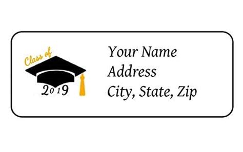 Amazon.com: 30 Personalized graduation return address labels: Handmade