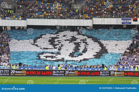 FC Dynamo Kyiv Team Supporters Show Their Support Editorial Image ...