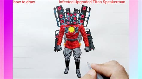 How to draw New Upgraded Corrupted Titan Speakerman - YouTube