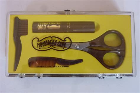 Vintage Mustache Care Kit Dead Stock Original Box Include Scissors Was ...