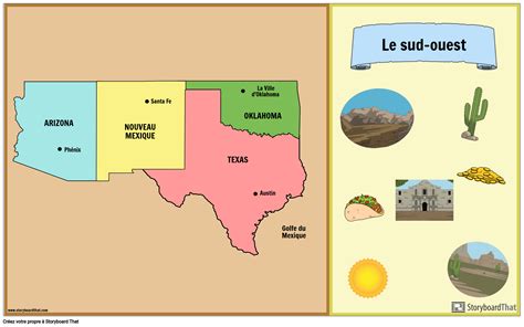 Carte du Sud-ouest Storyboard par fr-examples