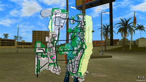 Map in-game for GTA Vice City