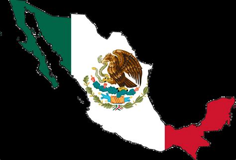 Mexico Flag Map • Mapsof.net