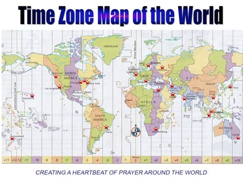 World Map Of Time Zones Printable