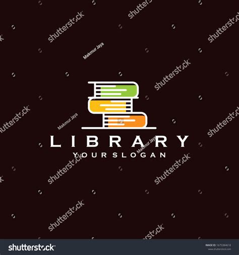 Library Logo Design Idea Vector Template - Royalty Free Stock Vector 1675384618 - Avopix.com