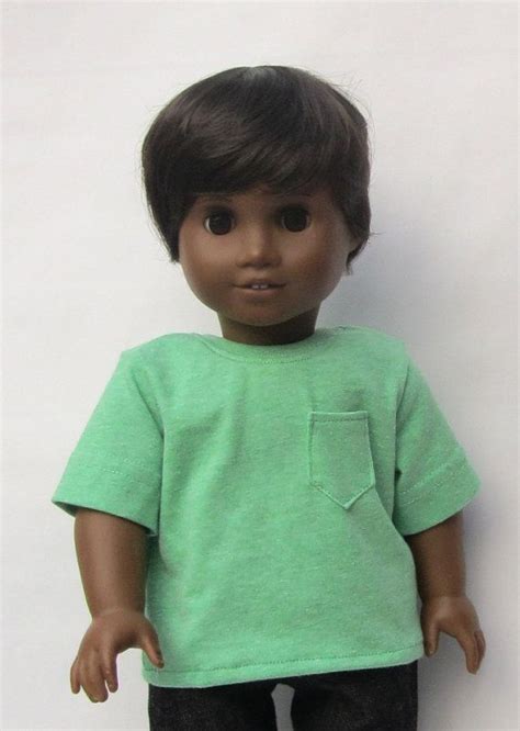 American Girl Boy Doll Clothes Mint Green Pocket by Minipparel American Boy Doll, 18 Inch Boy ...