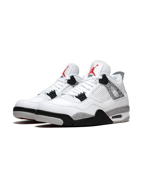 Jordan Air Jordan 4 Retro OG "White Cement" Sneakers | White | FARFETCH