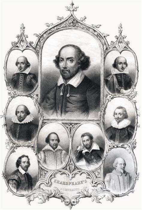 Shakespeare's Portraits Book Illustration posters & prints by Corbis