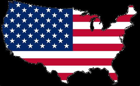 United States Flag Map • Mapsof.net