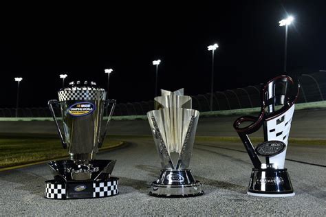 Truck , Sprint Cup and Xfinity series championship trophies for 2016 ...