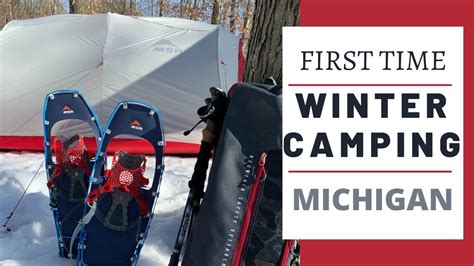 WINTER CAMPING MICHIGAN | MICHIGAN ADVENTURE COUPLE - YouTube