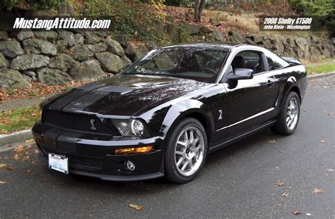 Black 2008 Ford Mustang Shelby GT-500 Coupe