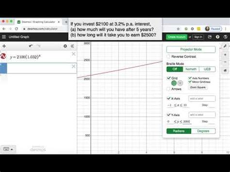 Solving Exponential Equations Graphically - YouTube