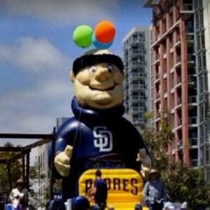 San Diego Padre mascot in San Diego, CA - Virtual Globetrotting