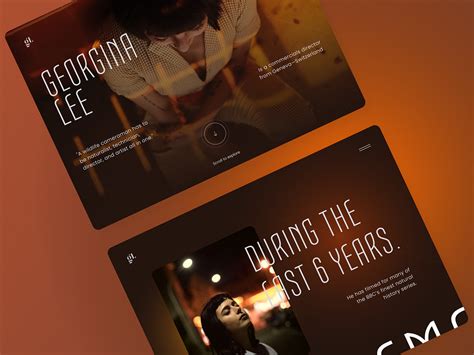 Cinematographer's portfolio website concept by Sunny Rathod for Trionn ...