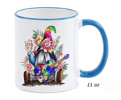 Hippie Gnome Ceramic Coffee Mug - Etsy