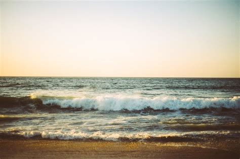 Free picture: wave, water, sea, sunset, beach, ocean, seascape, coast, sky