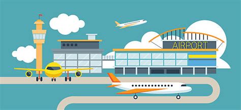 Airport Clip Art, Vector Images & Illustrations - iStock