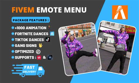 Make a premium emote and dance pack for fivem by Zoksy77 | Fiverr