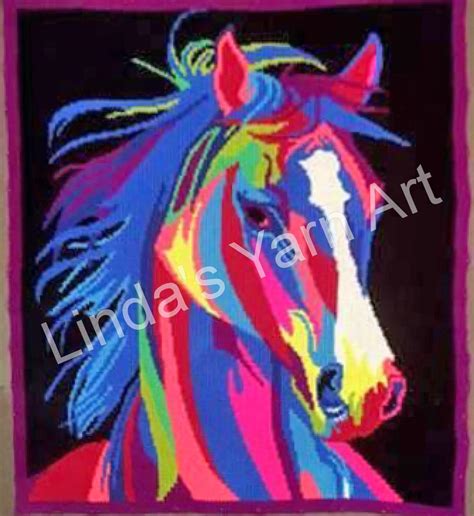 Rainbow Horse – Linda's Yarn Art