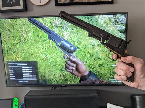 Bought and customized the Navy revolver to match my ancestor's Model 1851 Colt Navy : r/RDR2