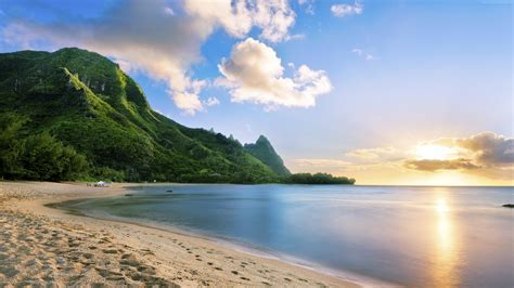 Wallpaper Maui, Hawaii, beach, ocean, coast, mountain, sky, 5k, Travel Wallpaper Download - High ...