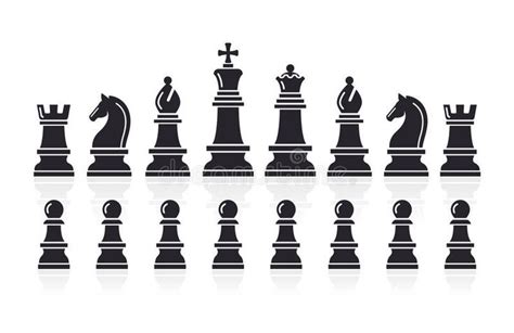 Chess icons. Vector Illustration. royalty free illustration | Vector ...