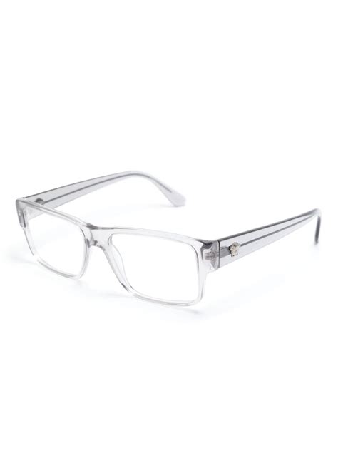 Versace Eyewear Medusa-plaque square-frame Glasses - Farfetch