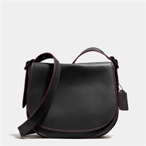 Lyst - Coach Saddle Bag In Glovetanned Leather in Black