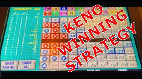 Keno Winning Strategy Video #2 on 20-Card Keno Machine - YouTube