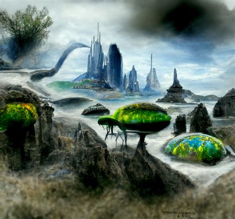 ArtStation - Alien world landscape | Artworks