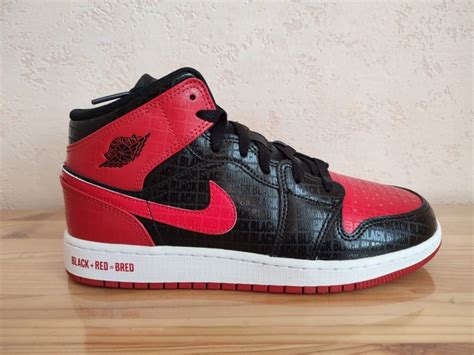 Air Jordan - Air Jordan 1 Mid Bred Text - Sneakers - Size: - Catawiki