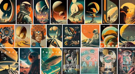 Retro-Futuristic Sci-Fi Illustrations