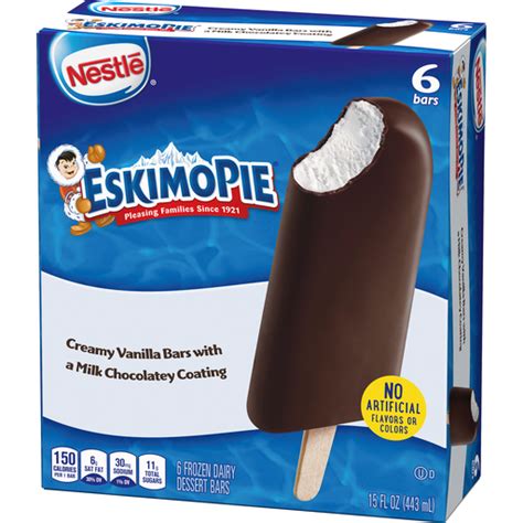 NESTLE ESKIMO PIE Ice Cream Bars 6 ct Box | Non-Dairy Ice Cream ...